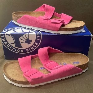 Birkenstock Arizona Fuchsia tulip